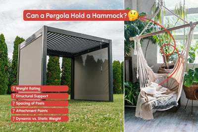 Can a Pergola Hold a Hammock or Swing?