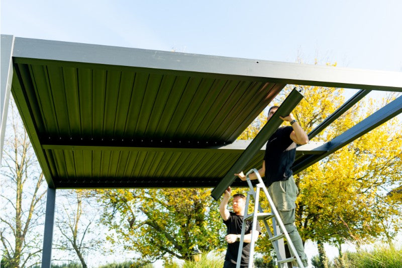 Four backyards, four installs. What professional pergola installation actually looks like.