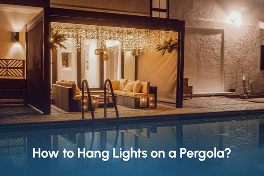 How to Hang Lights on a Pergola