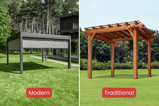 Modern Pergolas vs. Traditional Pergolas