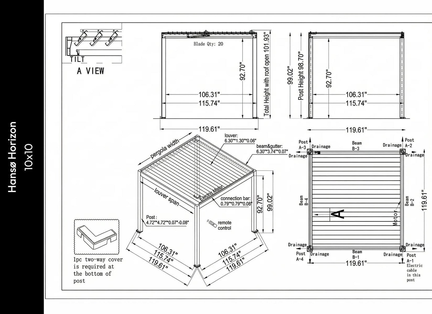 Sizes & Specifications