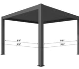 Hanso 10x10 aluminum pergola