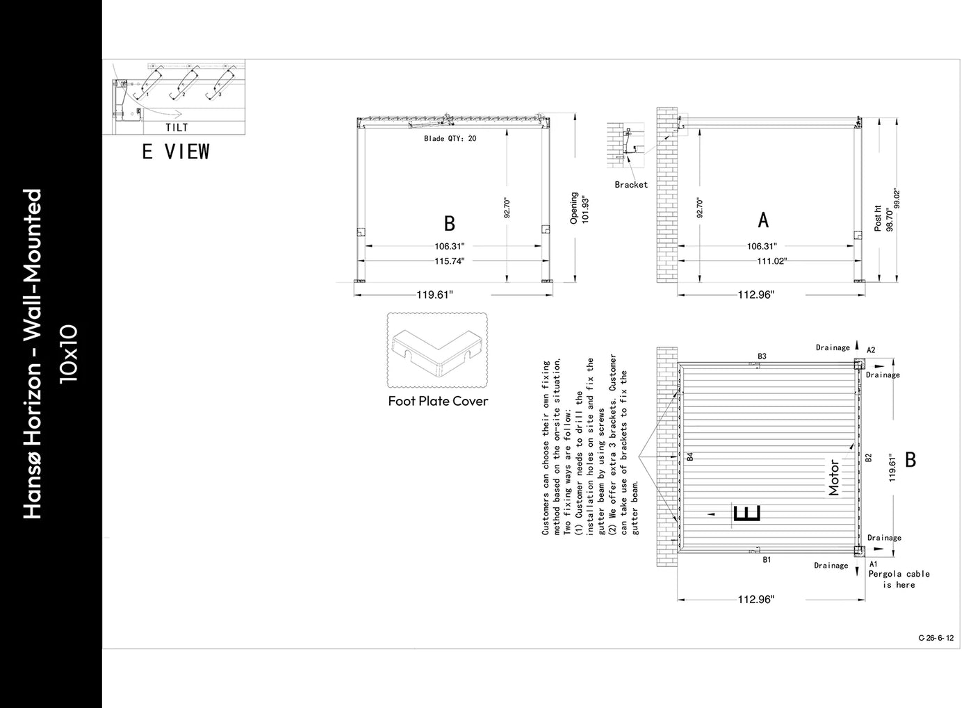 Sizes & Specifications