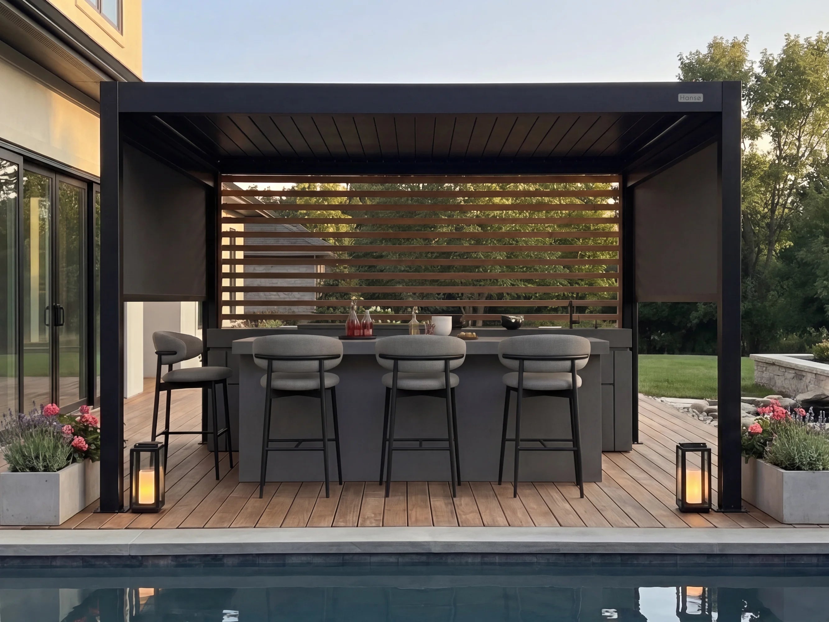 Hansø Aluminum Pergola Kit