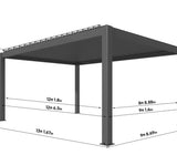 Hansø Aluminum Pergola Kit