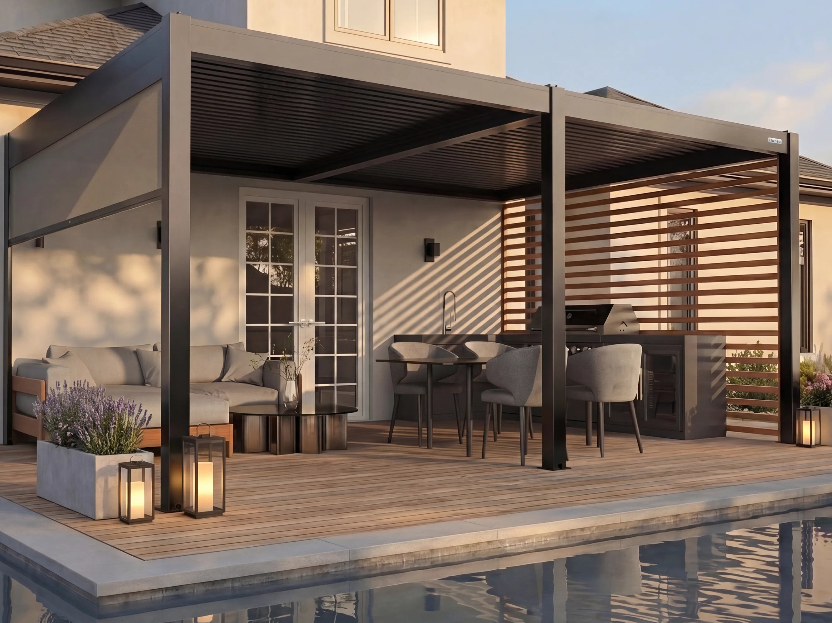 Hansø Aluminum Pergola Kit