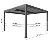 Hansø Aluminum Pergola Kit