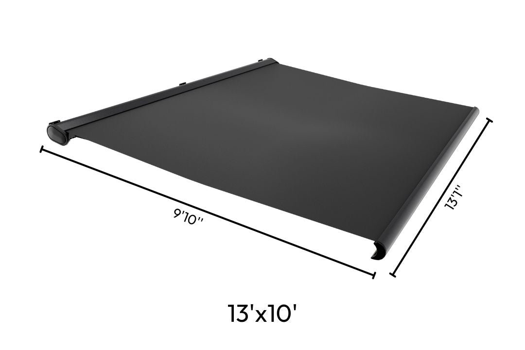 Hansø 10x7 pergola retractable canopy fabric with width and depth measurements