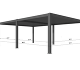 Hanso 13x19 aluminum pergola