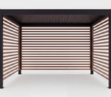 Aluminum slats with wood finish - Main PDP