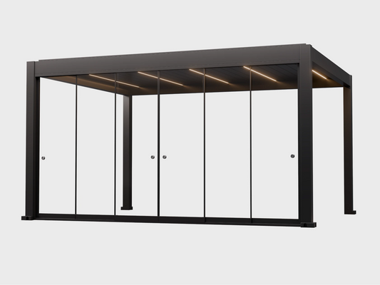 Apex - Accessory - Glass Wall - Grey