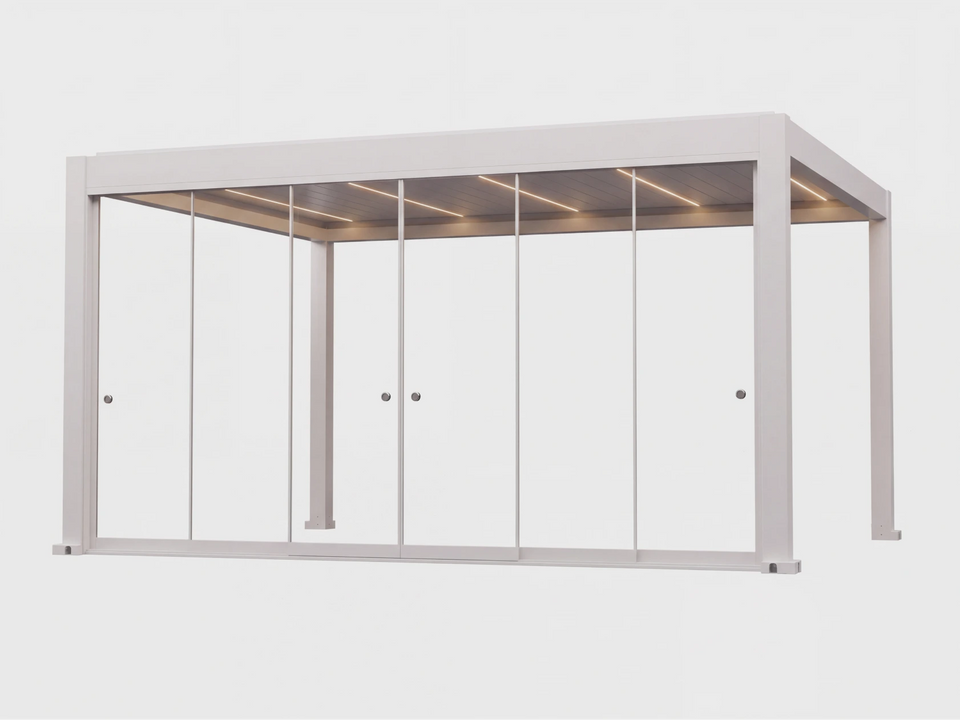 Apex - Accessory - Glass Wall - White