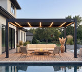Hansø Apex Pergola - 10' x 16' - Dark Gray - Freestanding