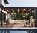 Hansø Apex Pergola - 12' x 16' - Dark Gray - Freestanding