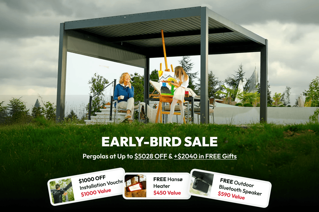 Early-Bird Sale: Hansø Pergola Kit Bundle (End of April Delivery)
