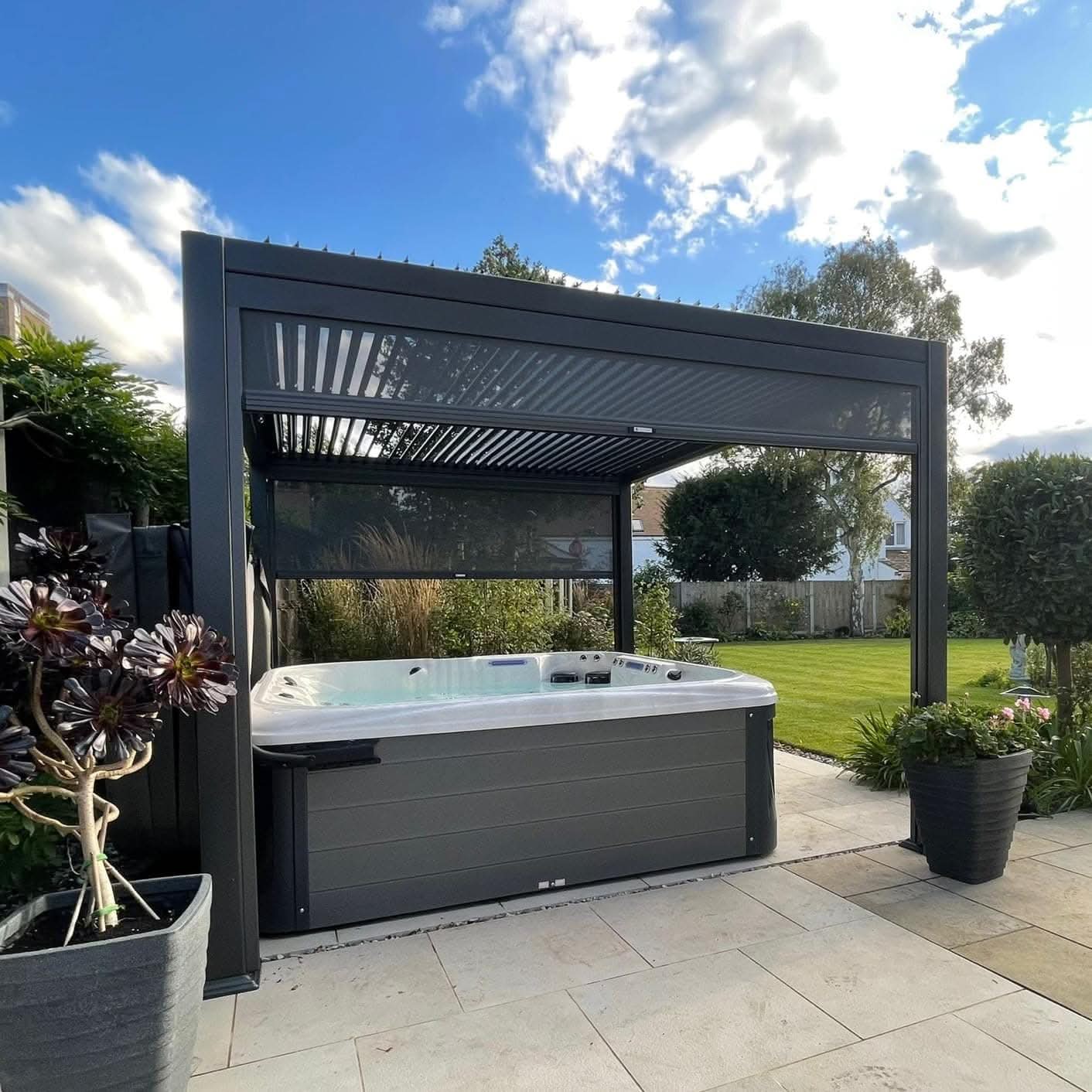 Retractable Pergola Sun Shades for Electric Roof Pergola - Pro+