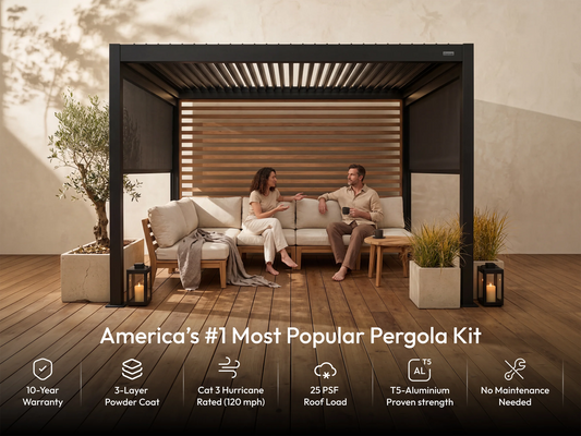 Hansø Aluminum Pergola Kit