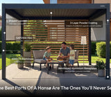 Hansø Aluminum Pergola Kit