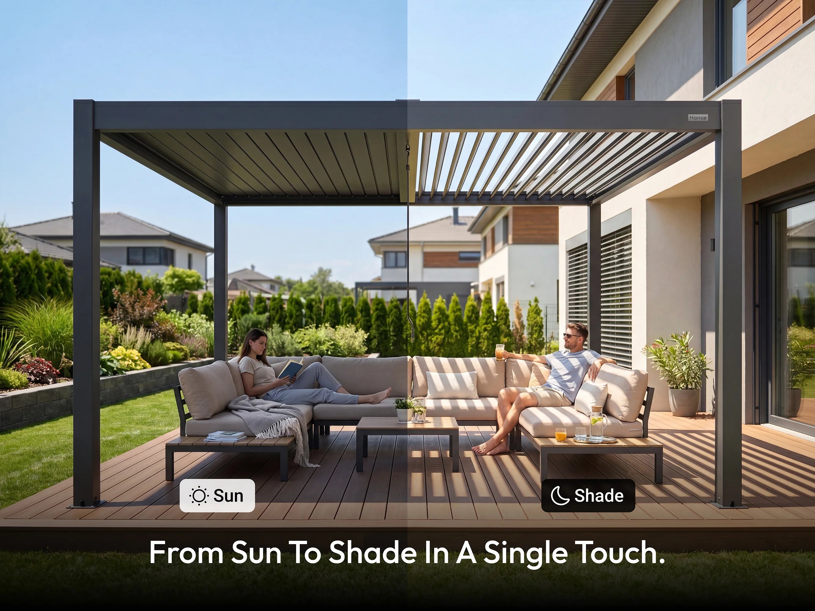 Hansø Aluminum Pergola Kit