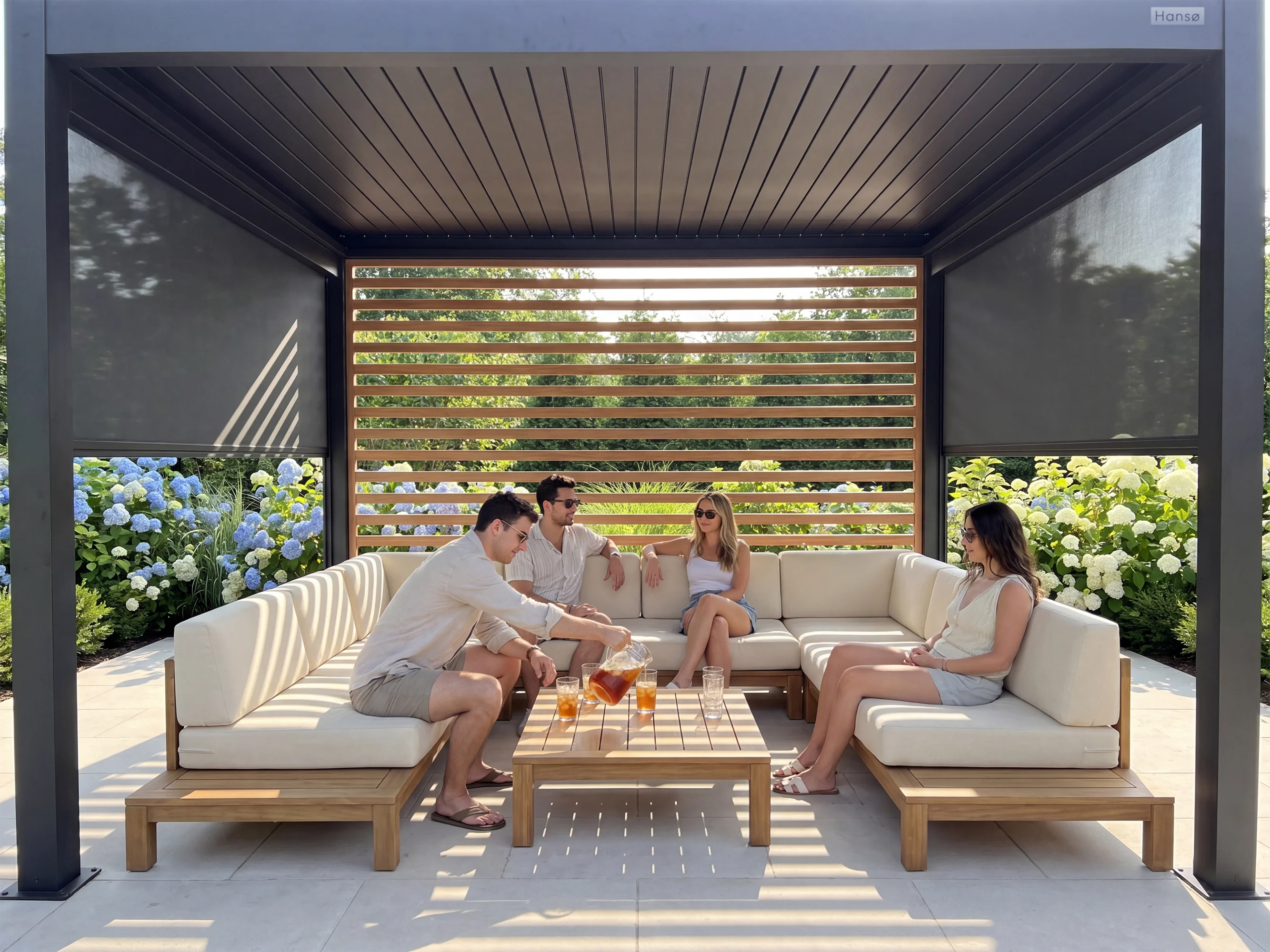 Hansø Aluminum Pergola Kit