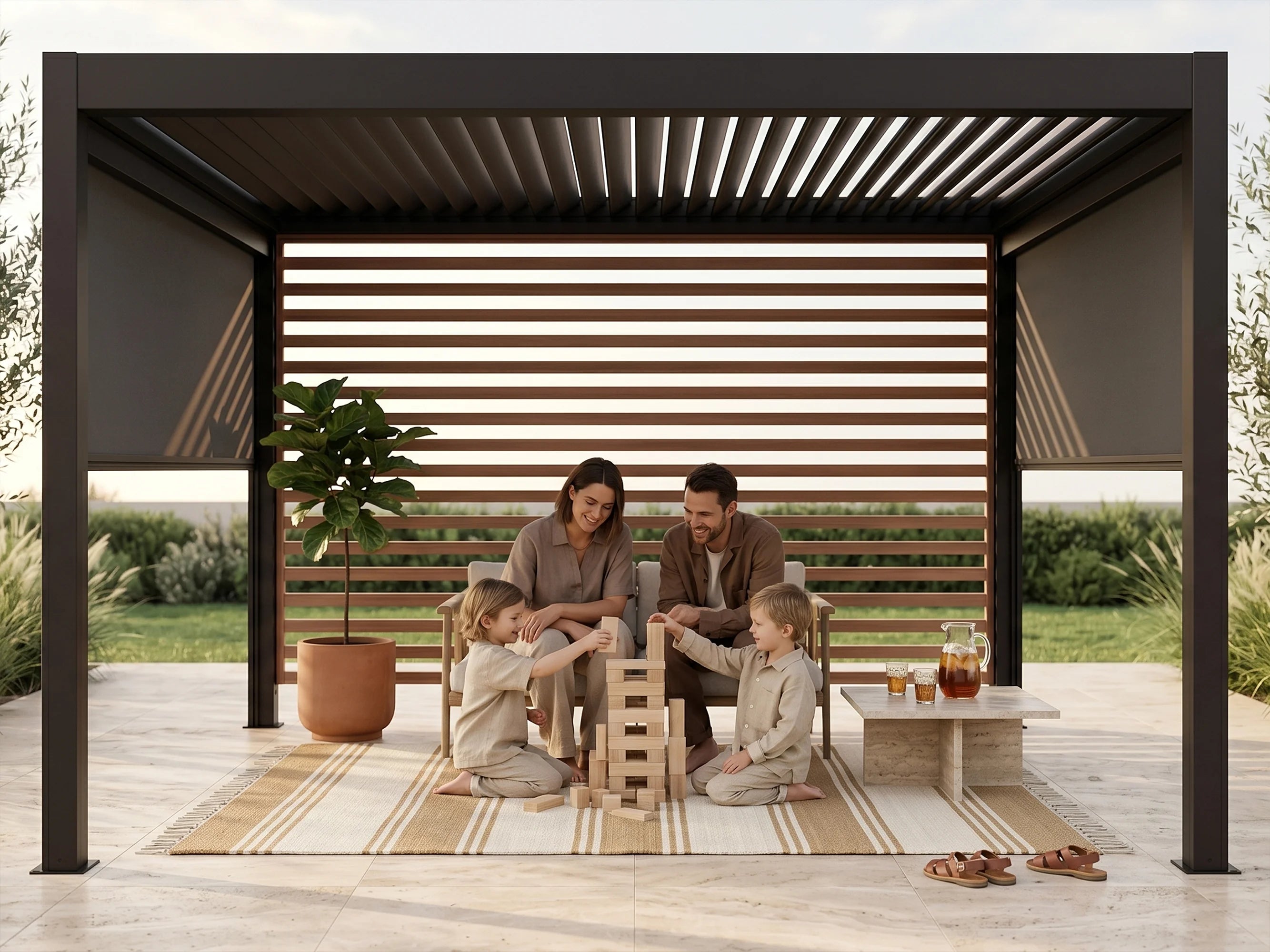 Hansø Aluminum Pergola Kit