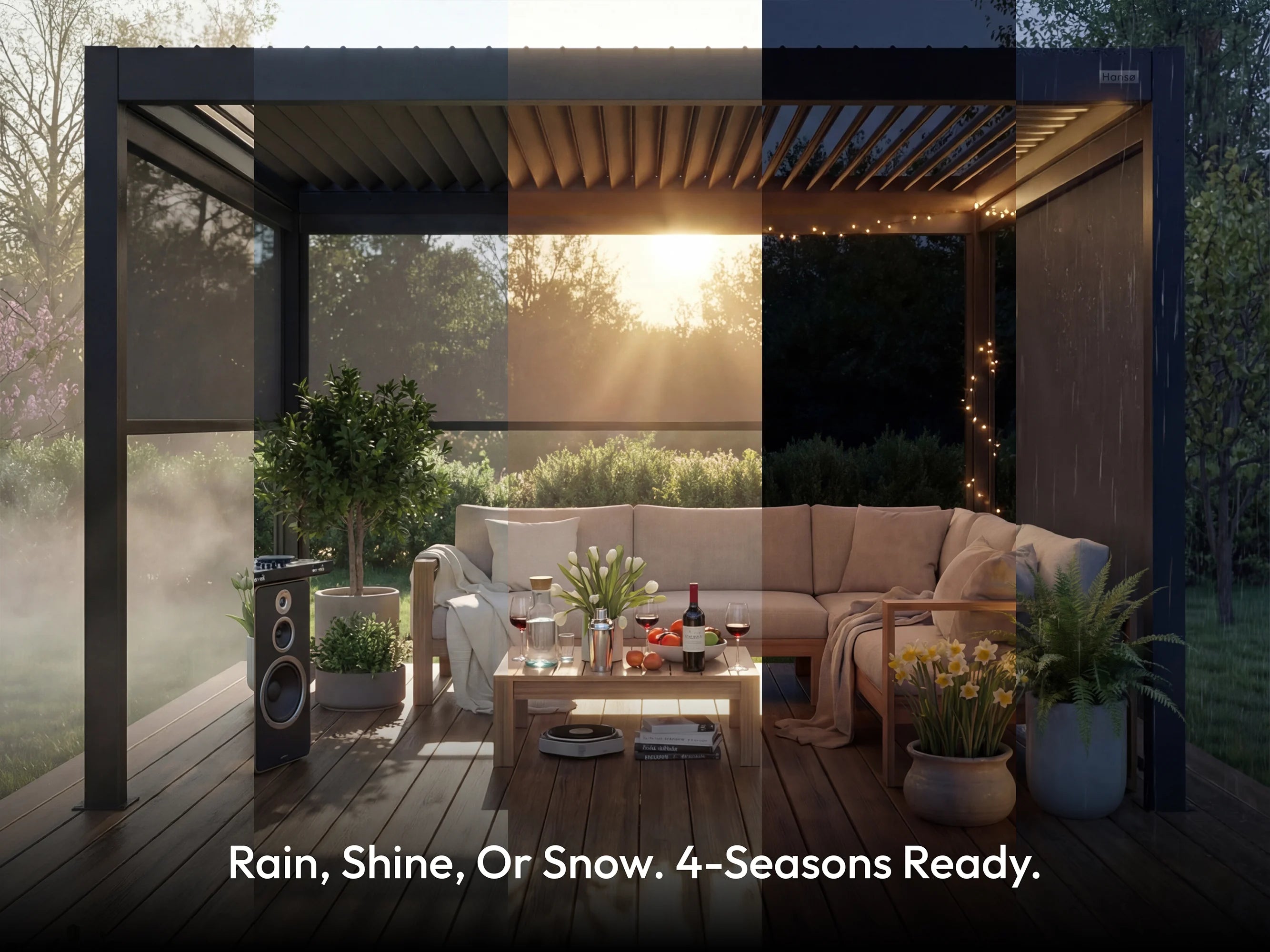Hansø Aluminum Pergola Kit