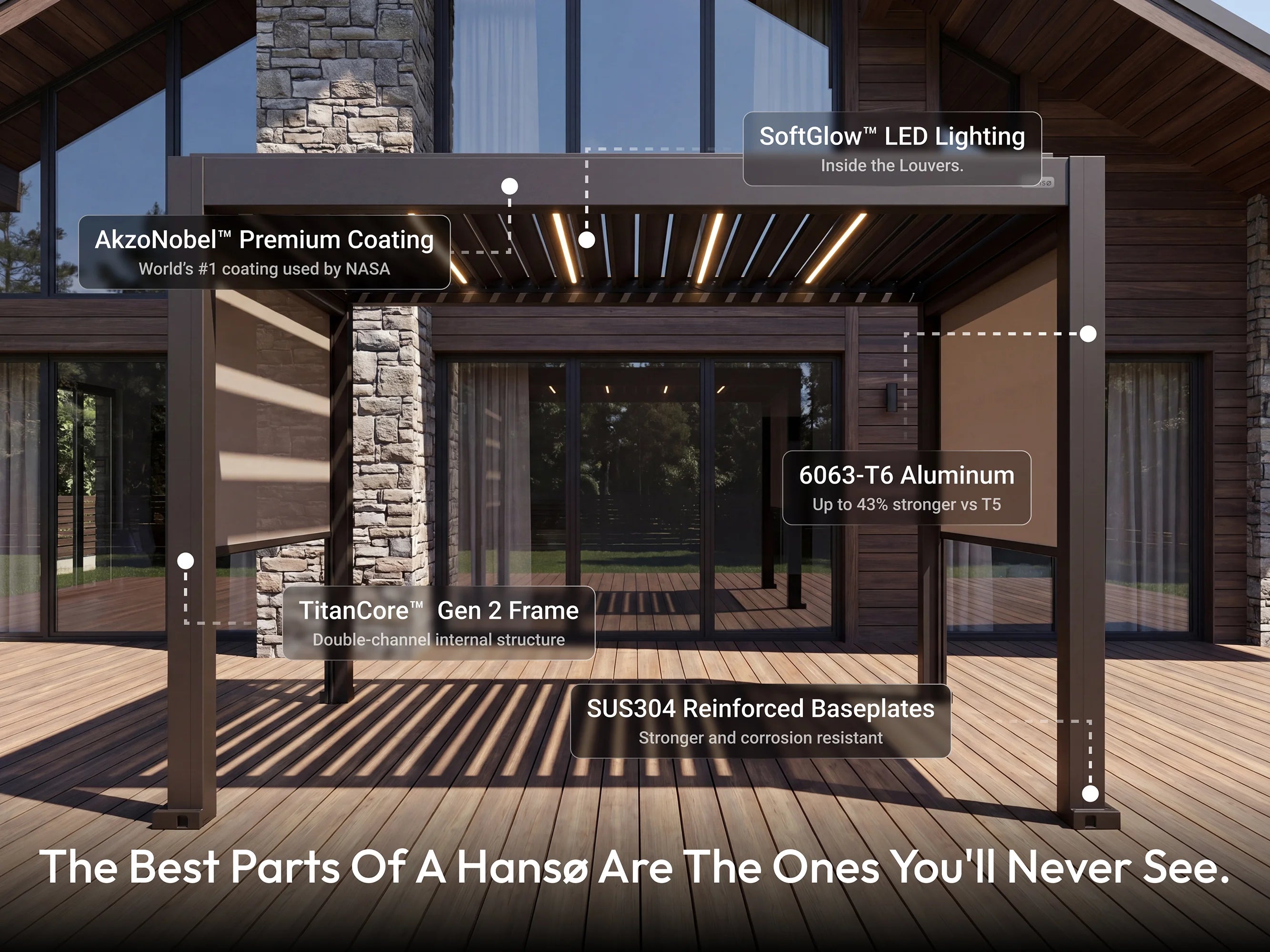 Hansø Apex Pergola