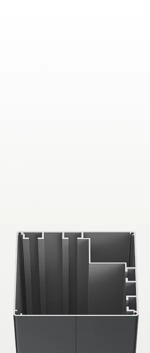 35% More T6 Aluminum. <span>Thicker. Heavier. Wider.</span>
