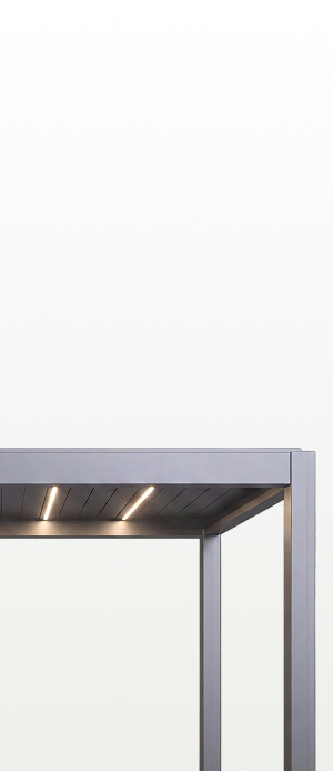 SoftGlow™ LED Lighting <span>Inside the Louvers.</span>