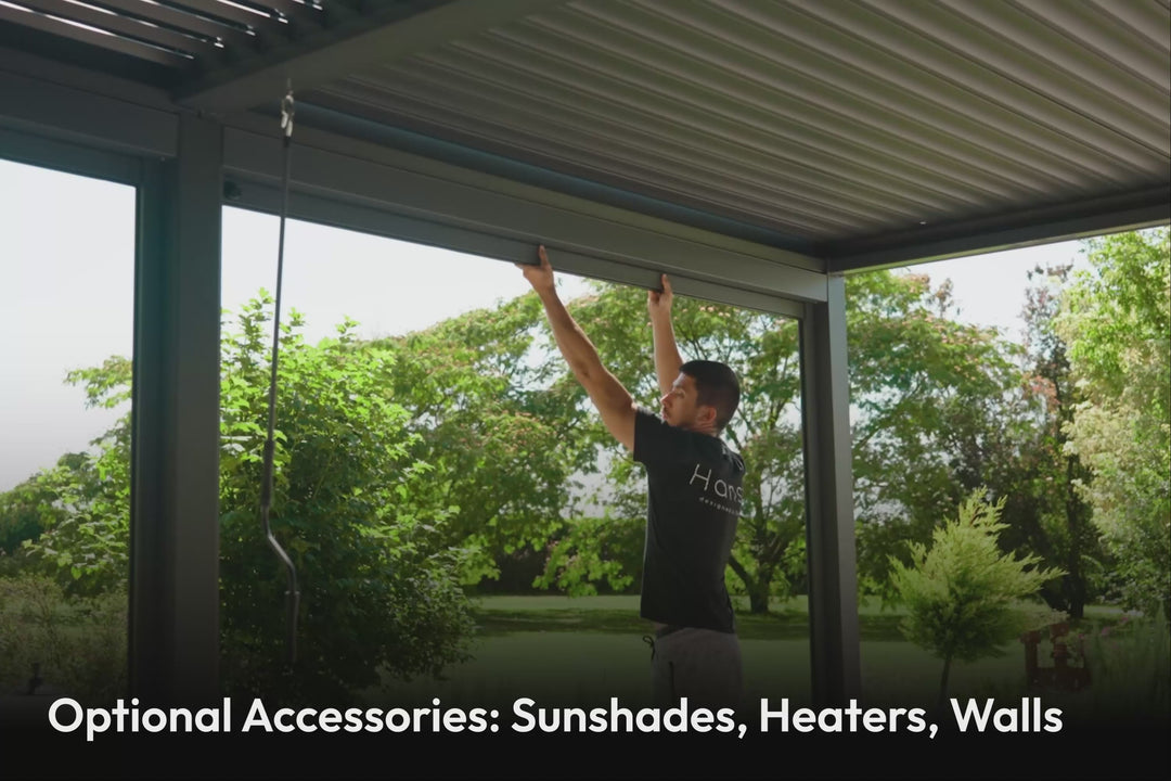 Aluminum pergola accessories