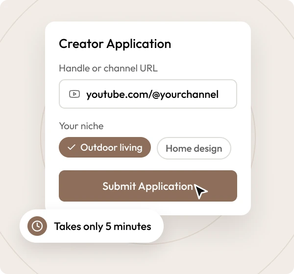 Creator application form illustration